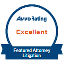 Avvo Excellent Rating - Featured Attorney Litigation